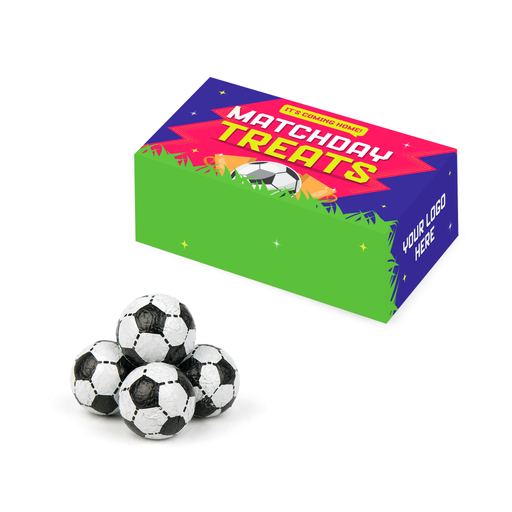 [107077] Matchday Treats - Eco Maxi Box - Chocolate Footballs
