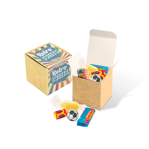 [107097] Eco Kraft Cube - Retro Sweets