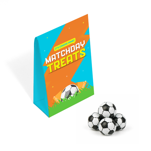 [108007] Matchday Treats - Eco Carton - Chocolate Footballs