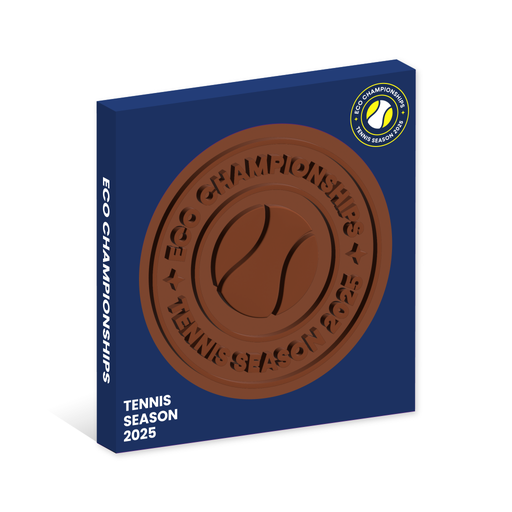 [109764-MATCHDAY] Tennis Season - Eco Window Box - Milk Chocolate Disc - 100mm
