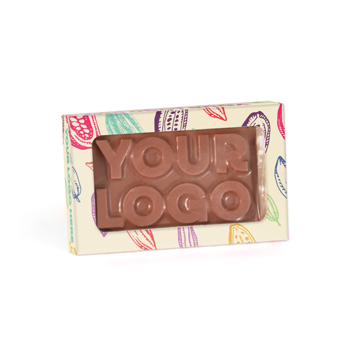 [200142] Eco Window Box - Milk Chocolate³ - 3D Branding