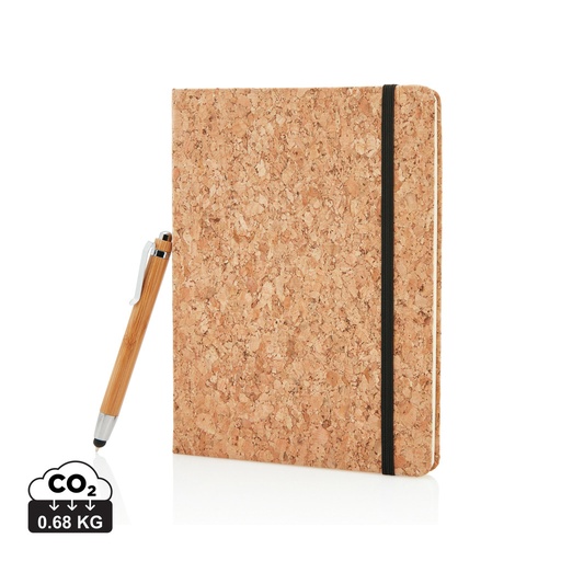[P773.779] A5 notebook with bamboo pen including stylus