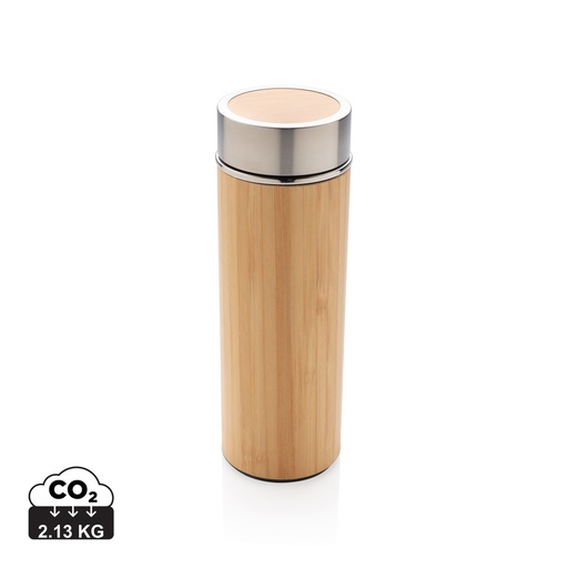 [P436.239] Leak proof bamboo vacuum bottle