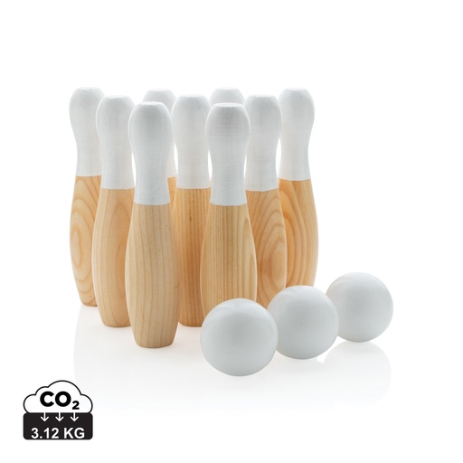 [P453.549] Wooden skittles set