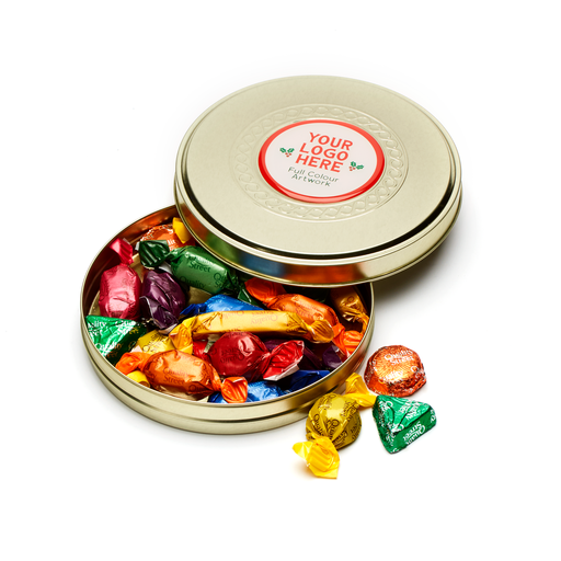 [109608] Shallow Gold Treat Tin - Quality Street